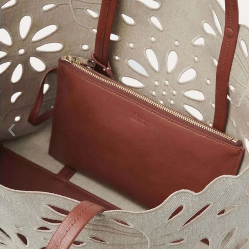 Chloé East-West Floral Linen Tote - EUC - Picture 3 of 15